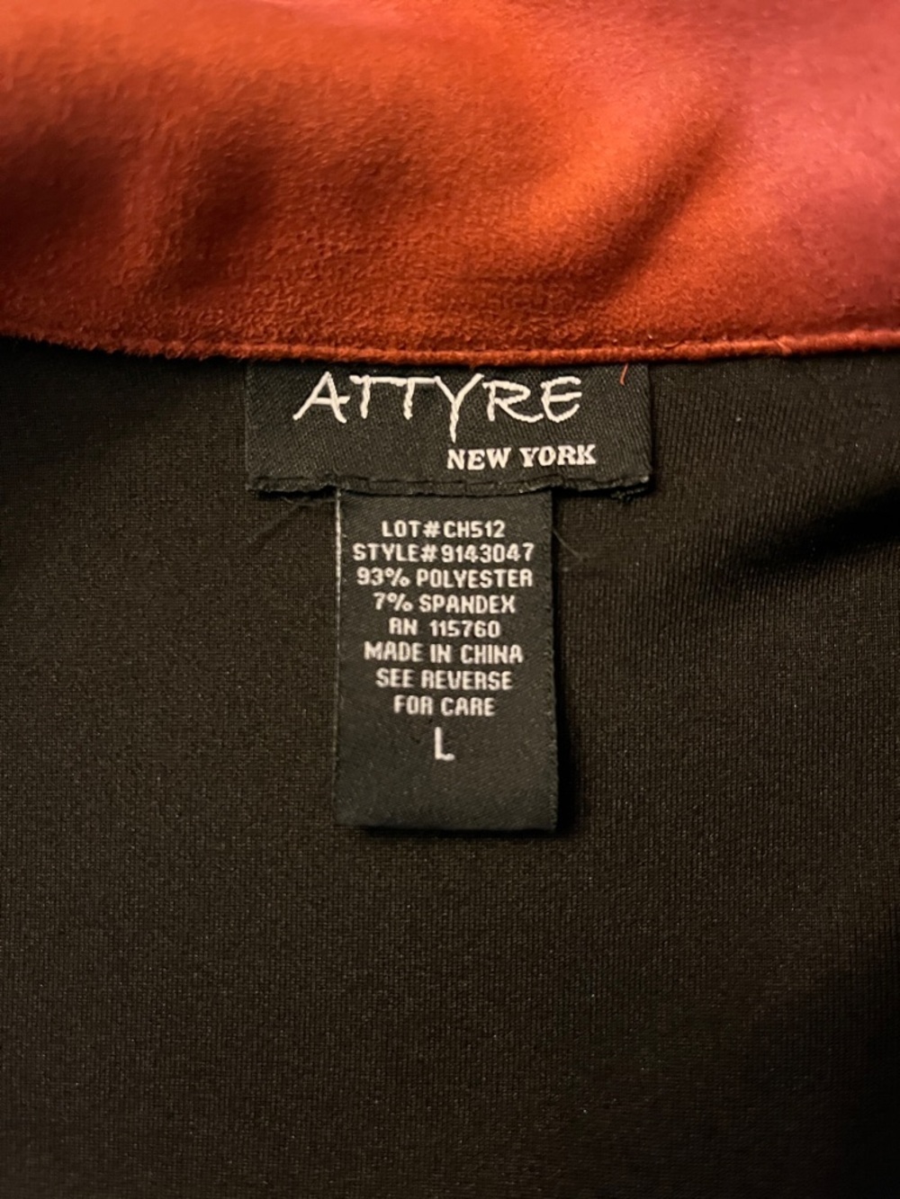 Attyre Classic Rust Sleeveless Blazer Vest - Women's size L - Picture 5 of 8